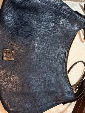 Dooney & Bourke Classic Black Leather Shoulder Bag - Women Bags